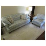 craftmaster matching sofa & chair w/pillows