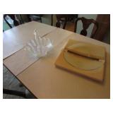 glass basket & plate