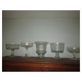 glass compotes & vase