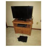 proscan 32' TV,vhs player,antenna & stand