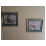 2 signed Hartley art pictures