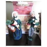 2 byers choice christmas carolers
