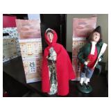 2 byers choice christmas carolers
