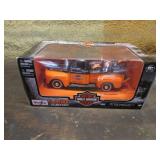 harley davidson truck w/motorcycle in box