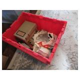 red tote,advertising can & items