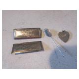 4 pcs of sterling silver jewelry