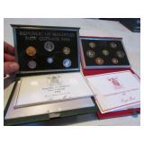 2- united kingdom coin proof sets