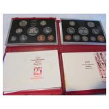 2- united kingdom coin proof sets