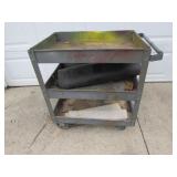 metal roll around shop cart