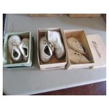 3 sets of old babie shoes