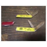 2 coca cola knives & knife