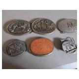 6 belt buckles incl:black & decker saw