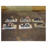6 maisto harley davidson toy motorcycles
