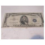 1953 B series $5.00 bill