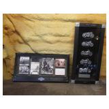 2 harley davidson wall hangings