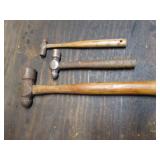 3 ballpeen hammers