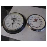 2 harley davidson clocks