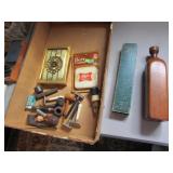 pipes,razors,beer coasters,wood item & items