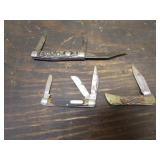 3 pocketknives incl:old timer