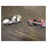 2 toy Indian motorcycles