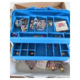 tacklebox & costume jewelry inside