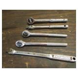 3 ratchets & 2 breaker bars incl:craftsman