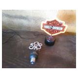 small harley davidson neon light & bulb(works)