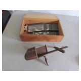stereo scope w/cards & wood adv. crate