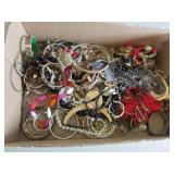 flat of costume jewelry