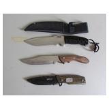 3 sheath knives incl:M Tech