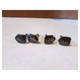 4 sterling silver cuff links