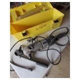 black & decker 1/2'/90 drill w/bits & yellow box