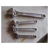4 adjustable wrenches
