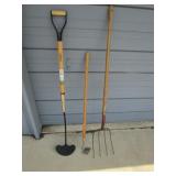 pitchfork & yard tools