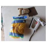 poly rope,saw & electric staple gun