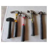 4 hammers & hand sledge