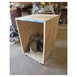 wood roll around stand & stihl bag inside