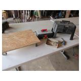 furniture cart,2 toolboxes,brushes,air tool