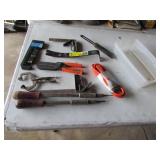 container,sockets,ext. cord,pry bar & tools