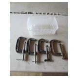 container & 4 c-clamps