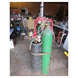 welding tanks,cutting torch,rods & dolly