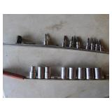 2 sleeves of sockets incl:craftsman
