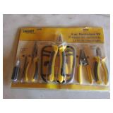 new 6 pc electricians kit