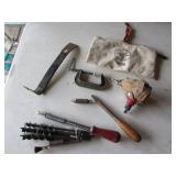 klein bag,drill bits,pry bar,air tool,tools