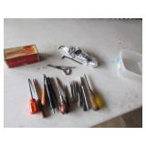 punches,allen wrenches & empty milwaukee box