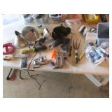 tote,lights,staplers,masks & items