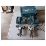 makita 18 volt cordless drill set(no batteries)
