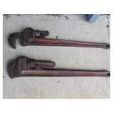 2-  24' pipe wrenches incl:ridgid