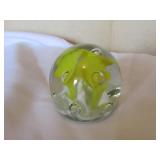 st.clair yellow paperweight