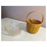 longaberger basket & extra liner